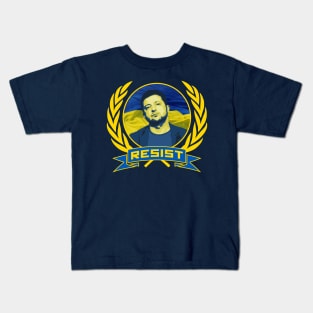 Ukraine Zelensky Resist Kids T-Shirt